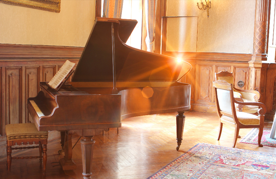 Le piano de La Baronnière a été restauré en 2018.