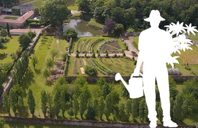 Cherche jardinier à temps plein à La Baronnière